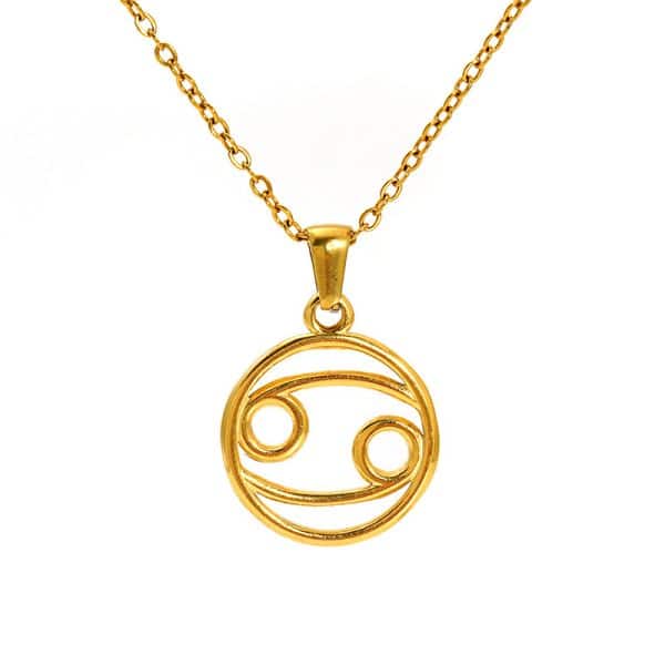 Fashion Titanium Steel Necklace Twelve Constellation