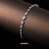 18 Gold Plated Diamond S925 Sterling Silver Bracelet