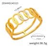Fashion New Personalized Titanium Steel Gold-plated Diamond Geometric Bracelet
