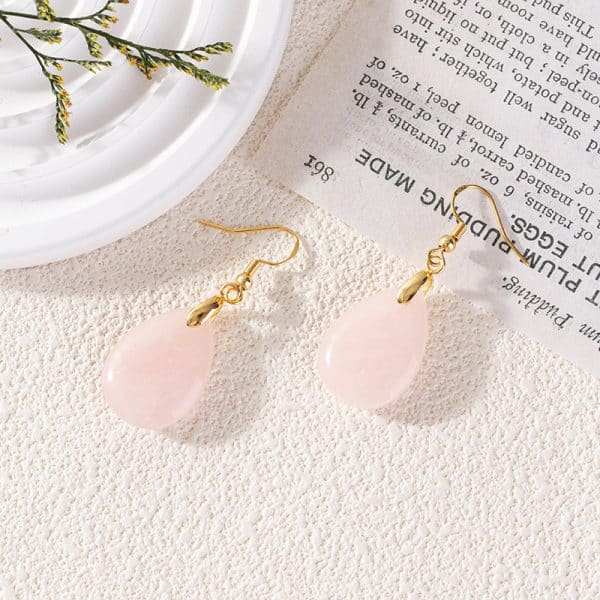 Cut Long Water Drop Earrings