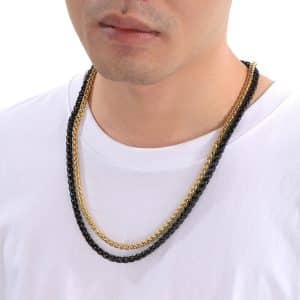 6mm Release Buckle Stainless Steel Personality Titanium Steel Ornament Necklaces