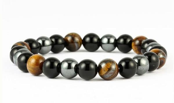 Hand string natural stone bracelet 10mm jewelry