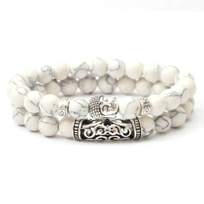 Volcanic Stone Tiger Eye Stone Turquoise Men's Fashion Bracelet Couple