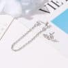 Personality Diamond Star Set Earrings Women Fashion Tassels