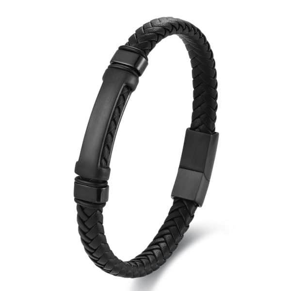 European And American Popular Simplicity Men's Weaving Leather Bracelet