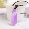 Natural Crystal Rough Hexagonal Prism Energy Stone Jewelry