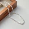 Double-layer Winding Small Pieces Of Silver Pearl Necklace For Women