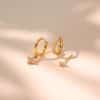 Ear Clip Micro Inlaid Zircon Ear Ring Three-piece Set