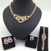 Diamond-encrusted Section Chain Jewelry Set Four-piece Set