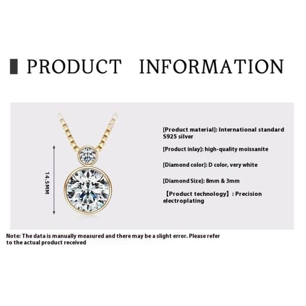 Water Drop Pendant Women's Diamond Necklace Minority All-match