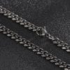 304 Stainless Steel Vintage Charm Men's Edging Chain Necklace