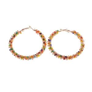 Frosty Wind Simple Personality Wild Sweet Circle Earrings