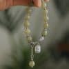 925 Silver Sunflower Seeds Pearl Blessing Bracelet Female Hetian Jade Round Beads