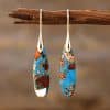 Bohemian Emperor Stone Drop Earrings