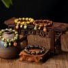Ancient Golden Sand Colored Glaze Bracelet Two Ends