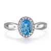 925 Sterling Silver Light Luxury Colored Gems Jewelry Suit Natural