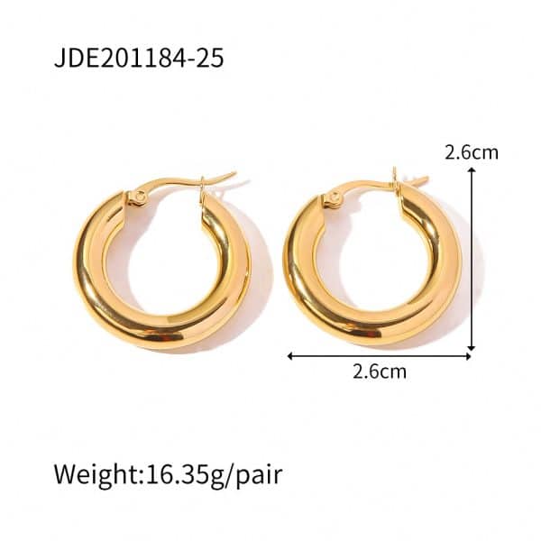 Women's Fashionable French Circle Non-fading Earrings