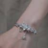 Butterfly Tassel Bracelet New Chinese Style White Agate High Sense