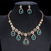 Women's Jewelry Set Bridal Necklace Earrings Wedding Two-piece Banquet Accessories