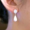 Water Drop Creative Drop Earrings Inlay
