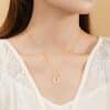 Hetian Jade Necklace Women's New Chinese National Fashion Ginkgo Leaf