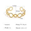 European And American New Thread Ring Stitching Open-ended Bracelet