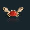 Cute Red Little Crab Element Clavicle Chain