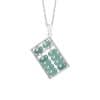 Women's Jade Blue Water Jade Abacus Pendant