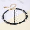 3mm Blue Tourmaline Cut Beaded Bracelet