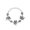 Vintage Ethnic Thai Silver Elephant Jewelry Set Necklace Bracelet Earrings For Women