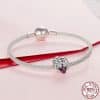 Mother And Daughter Family S925 Sterling Silver Accessories Beaded Pendant