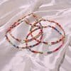 26 Shell Letter Necklace Mixed Color Turquoise Clavicle Chain