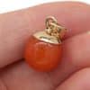 Natural Stone Semi-precious Stone Small Bean Shaped Pendant Handmade Necklace