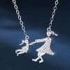 New Creative And Refined Cute Mother And Daughter Personalized Pendant Necklace