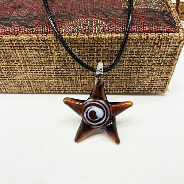 Creative Ocean Style Art Starfish Inner Spiral Necklace