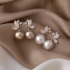Stylish Micro-set Zircon Butterfly Earrings
