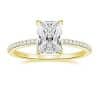 925 Silver Inlay  Women's 3CT Rhinestone Ring