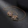 Cross Border Jewelry Wholesale Niche Design Earrings Female Fashion European And American Butterfly Copper Micro Set Zircon Long Tassel Ear Line