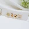 Women's Fashion Simple Micro-set Zirconia Earrings