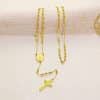 Stainless Steel Cross Pendant Necklace Sweater Chain Necklace