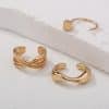 Metal Type C Ear Bone Clip No Ear Hole Ear Hang Female Temperament Hip-hop Minority Cool Wind Earring Set Decoration