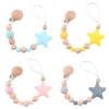 Teether Toys Drop-preventing Chain Baby Pacifier Clip