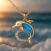 Women's Simple Temperamental Minority Design Ocean Pendant Necklace