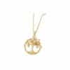 European And American Popular Ornament Lucky Tree Inlaid Zircon Necklace