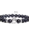 8mm Wooden Bead Turquoise Yoga Bracelet DIY Agate