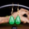 Emerald drop earrings