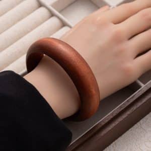 New Chinese Retro Ethnic Style Wooden Art Bracelet