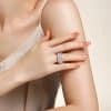 50 Points Moissanite S925 Silver Ring