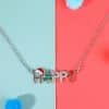 Creative New Santa Christmas Tree Letter Strings Necklace