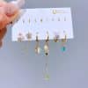 New Light Luxury Zircon Earrings Earring Set